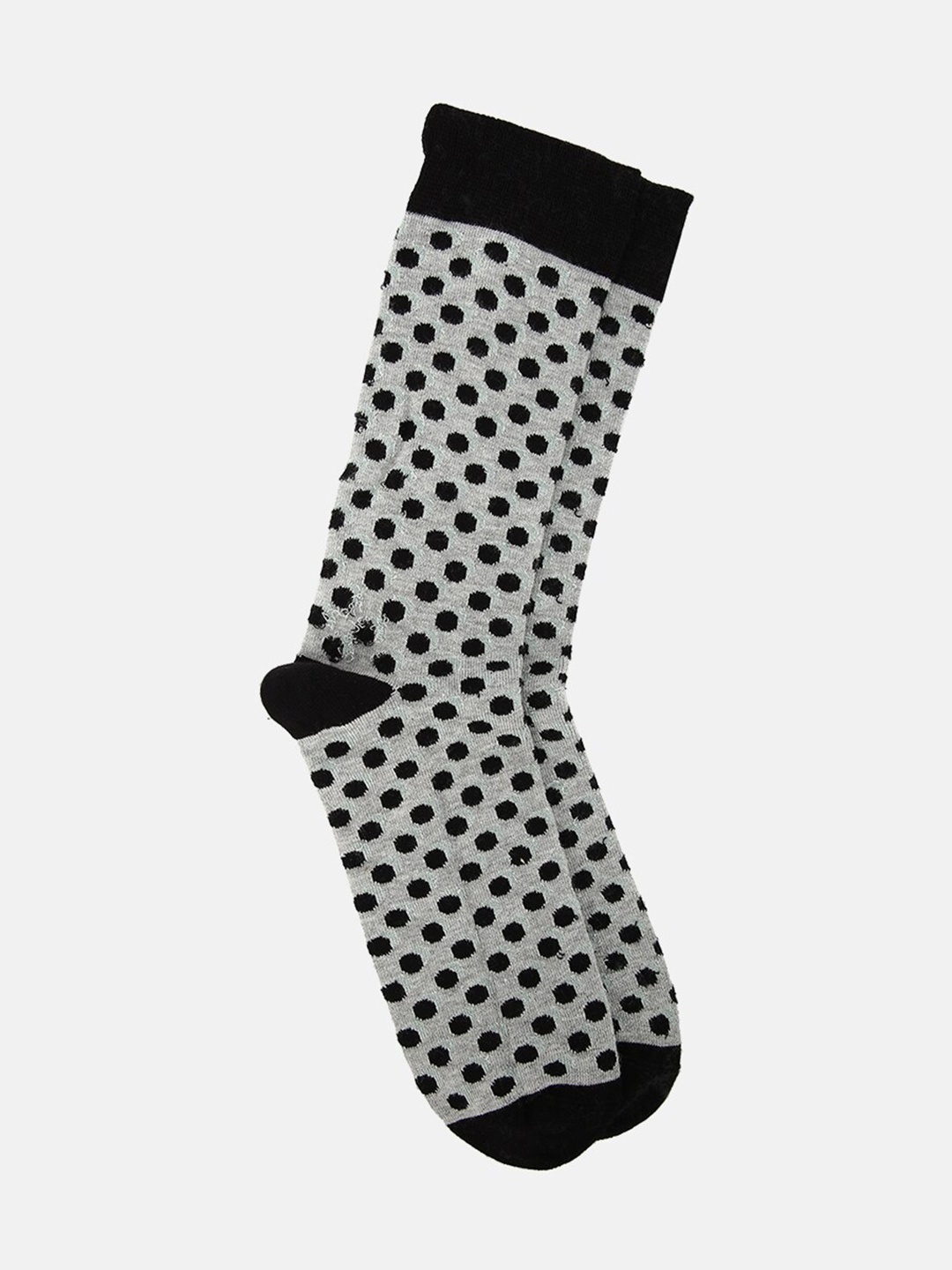 

LINDBERGH Men Green & White Patterned Calf Length Socks