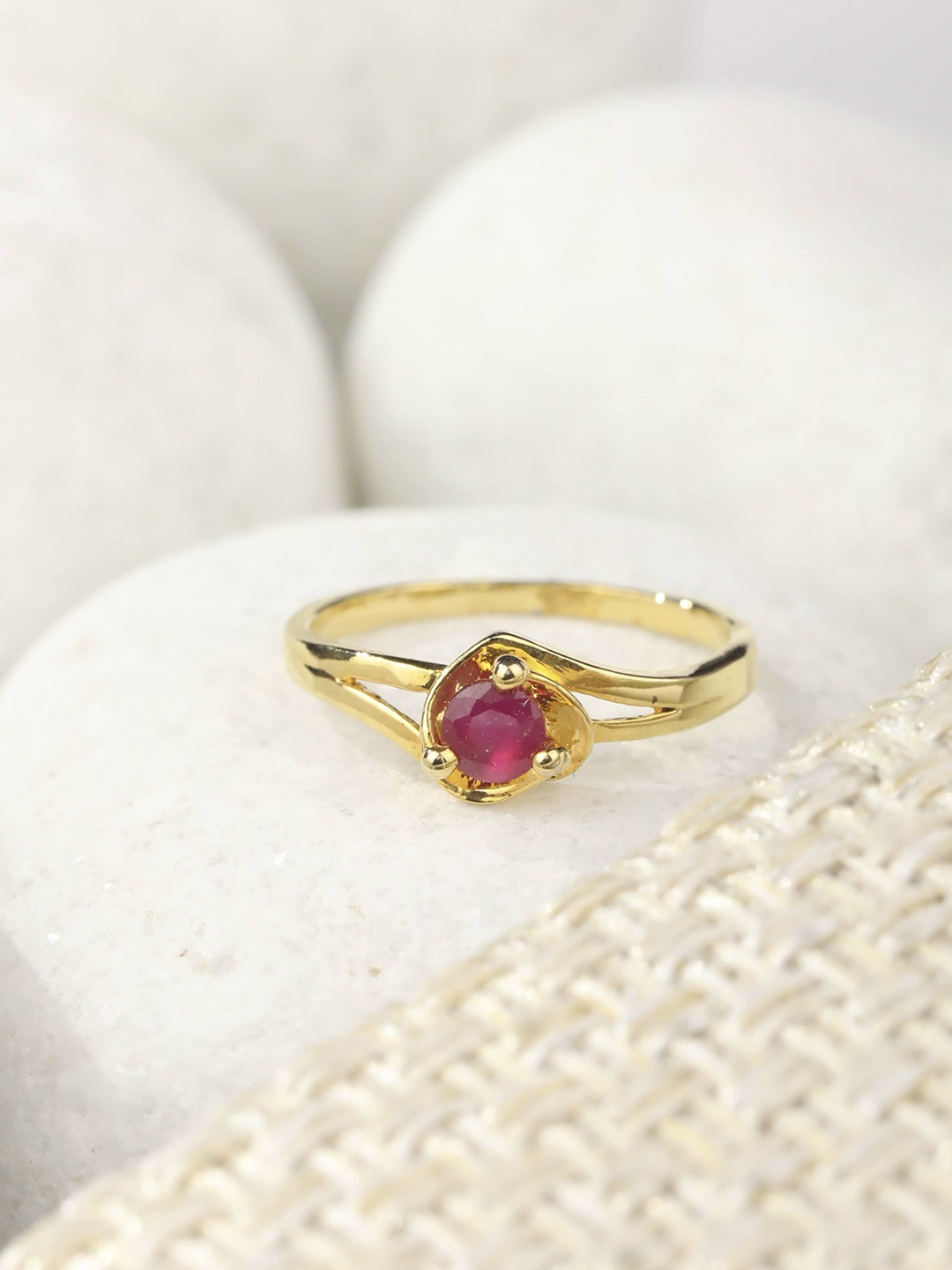 

Priyaasi Gold-Plated AD Studded Handcrafted Finger Ring