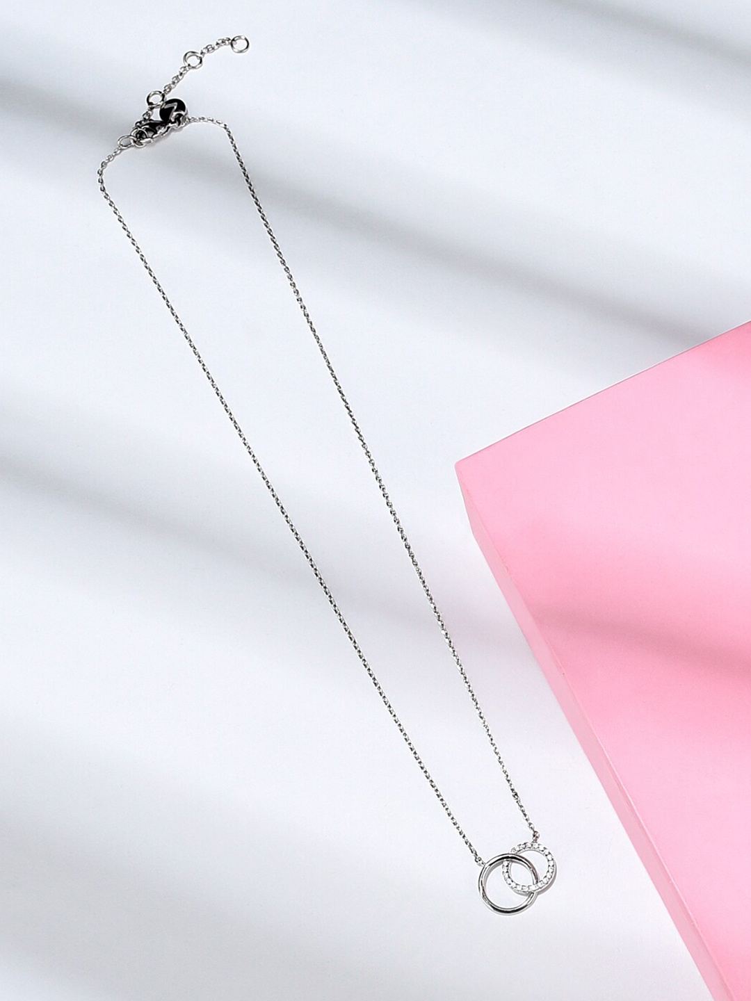 

Accessorize Silver-Toned Eternity Link Brass Necklace