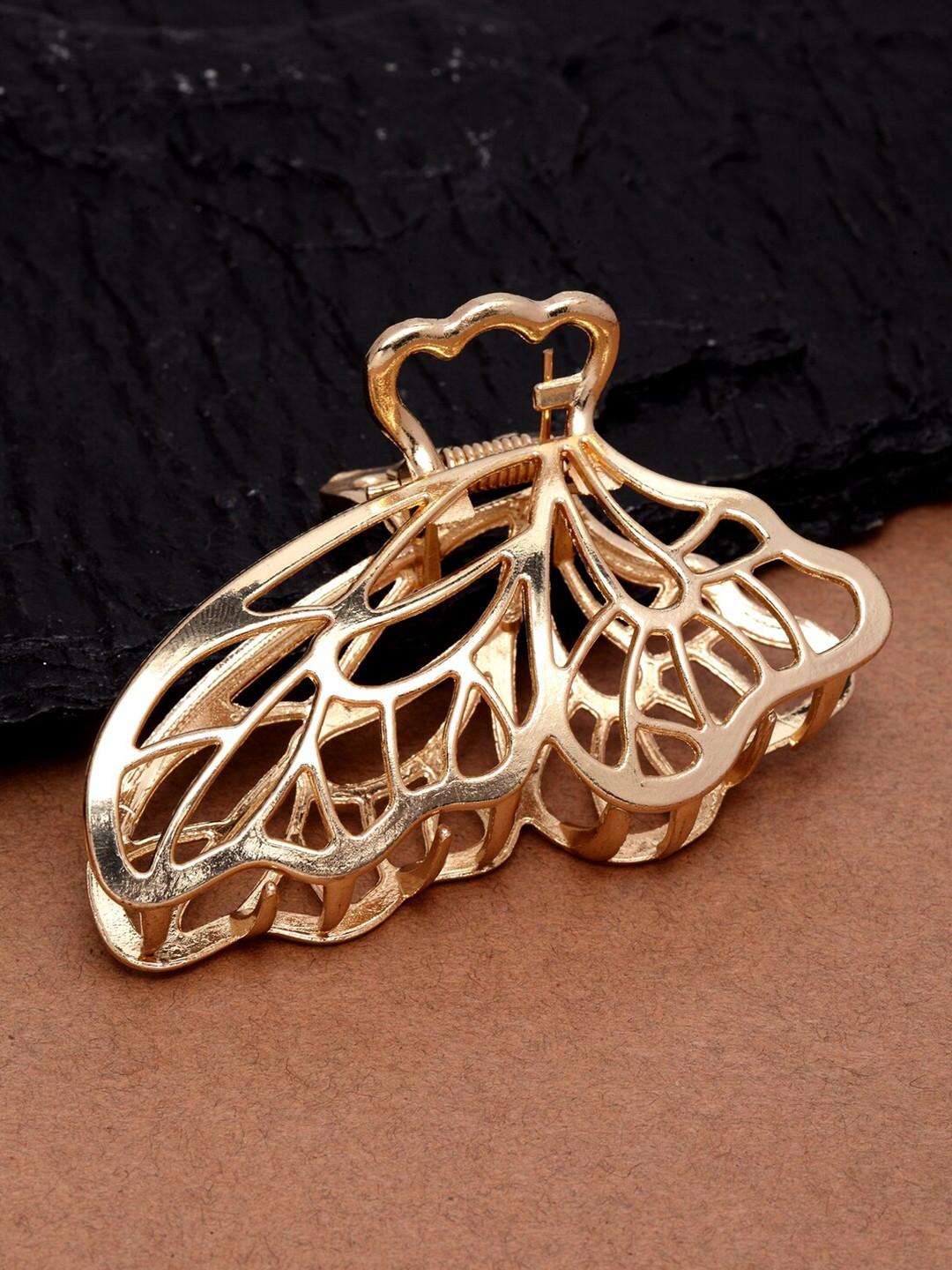 

Ferosh Women Gold Butterfly Clutcher