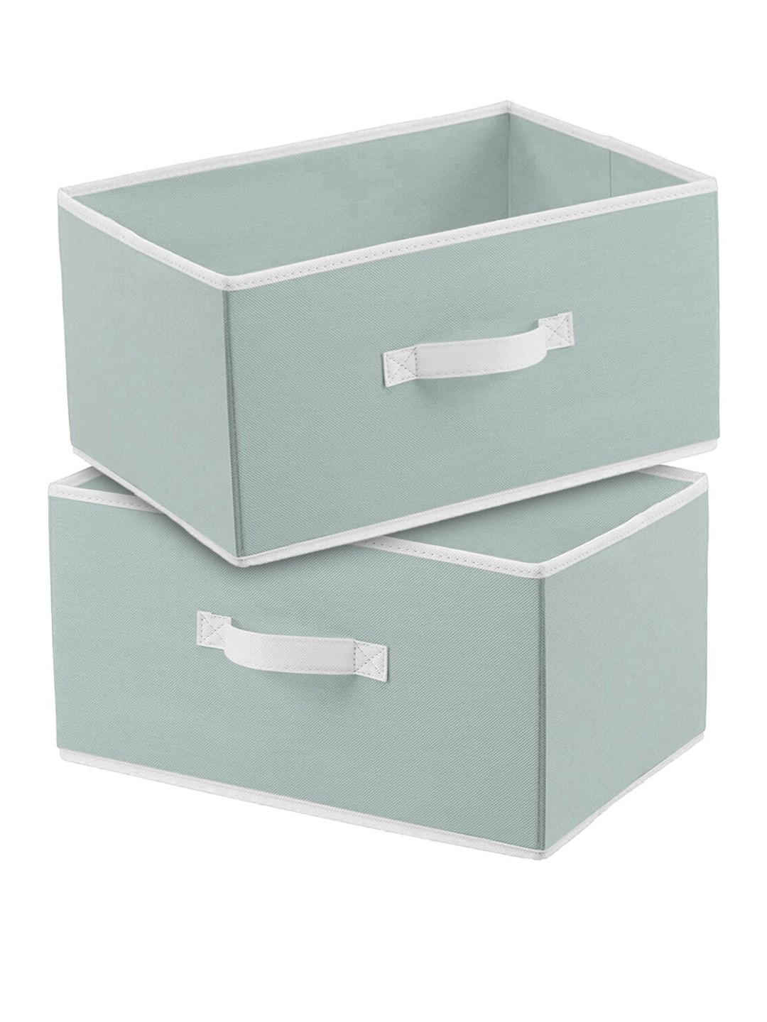 

Kuber Industries Set of 2 Solid Grey Multipurpose Rectangular Foldable Storage Box