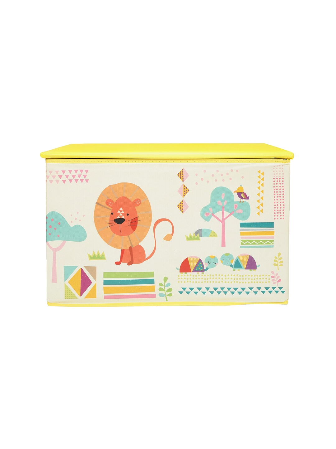 

Pokory Red Foldable Toy Storage Box With Lid, Yellow