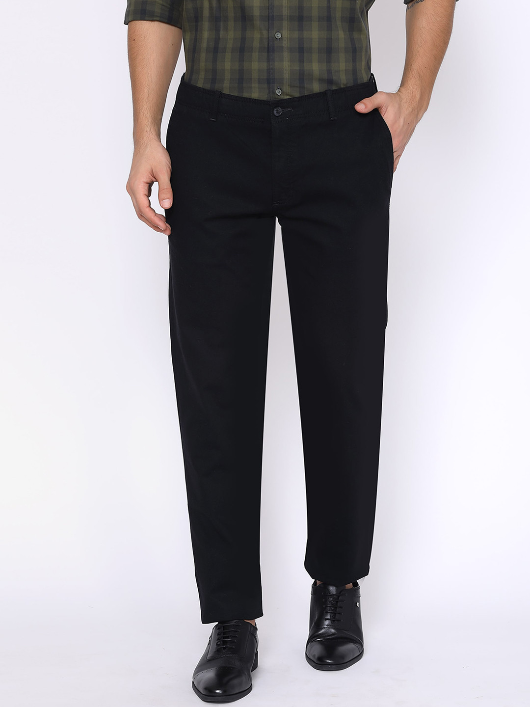 

Blackberrys Men Black B-91 Skinny Fit Trousers