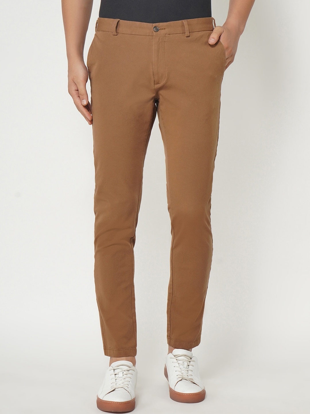 

Blackberrys Men Brown Phoenix Skinny Fit Trousers