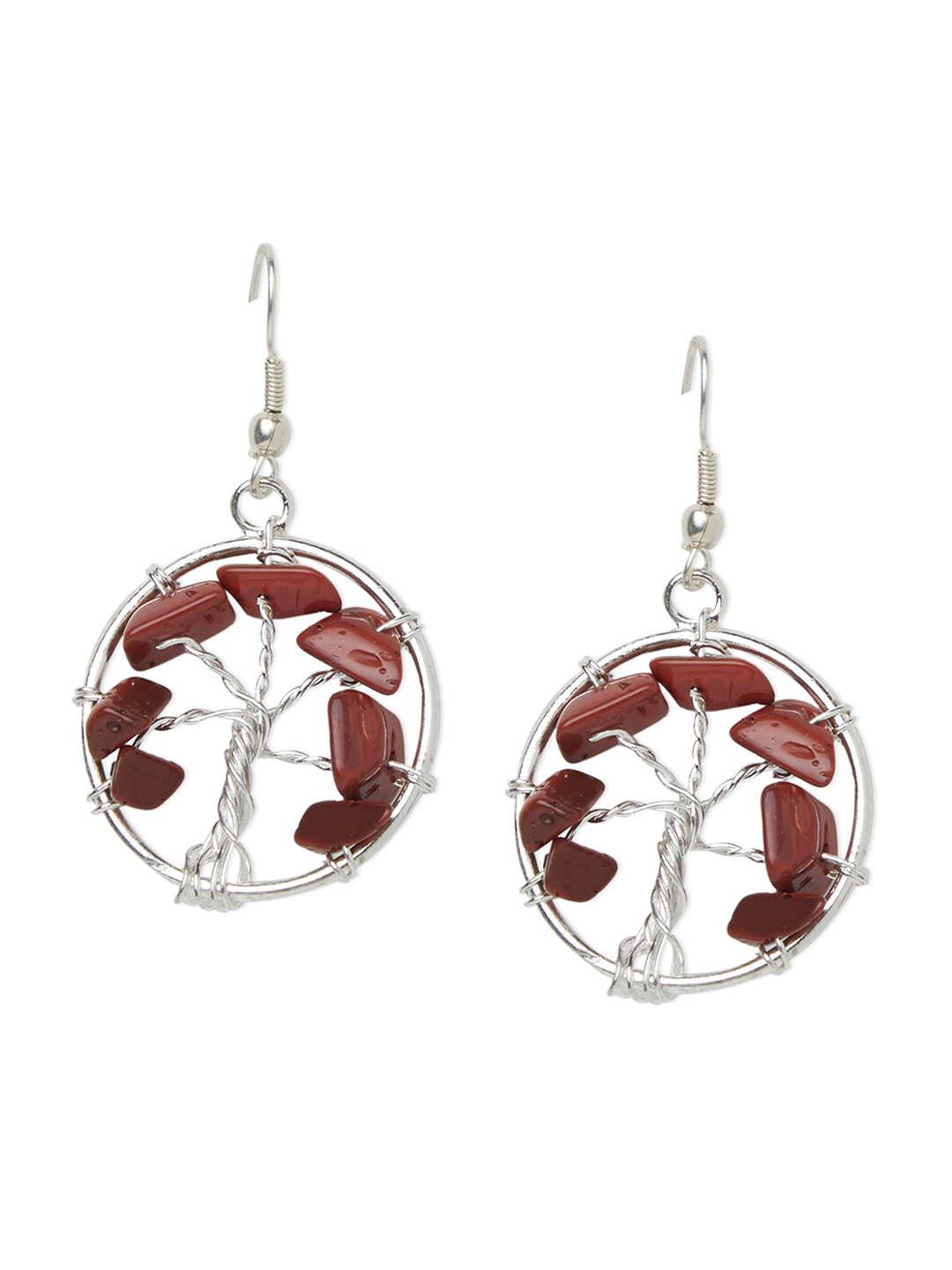 

Binnis Wardrobe Silver-Toned Contemporary Drop Earrings
