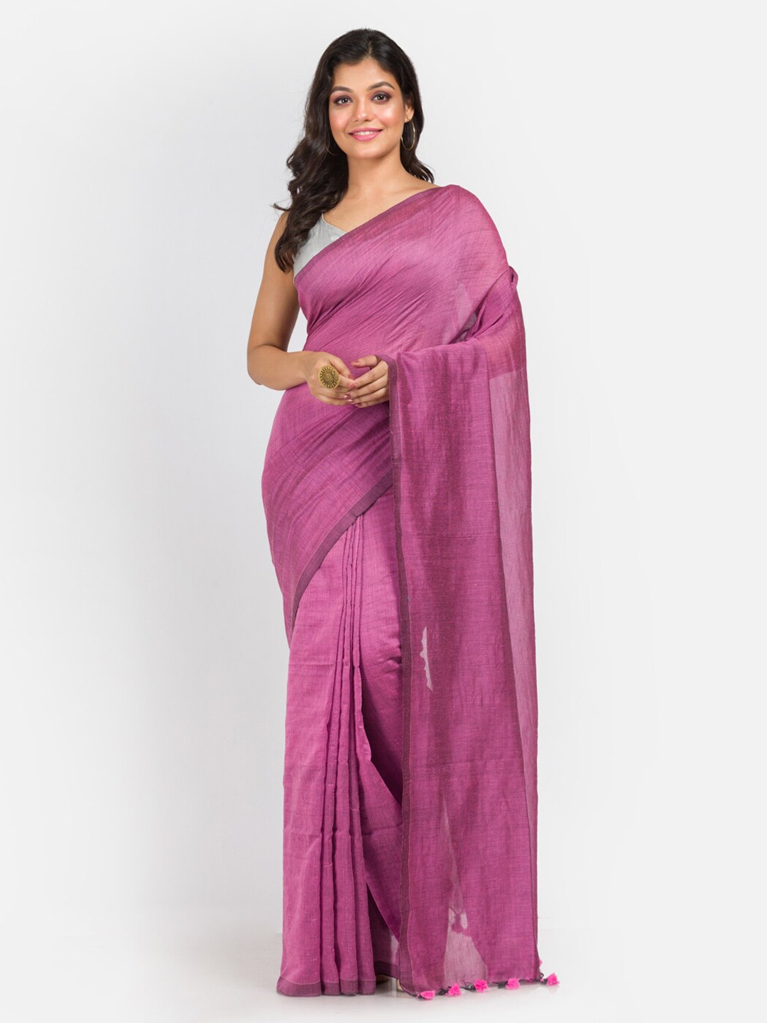 

Aryavart Pink Pure Cotton Saree