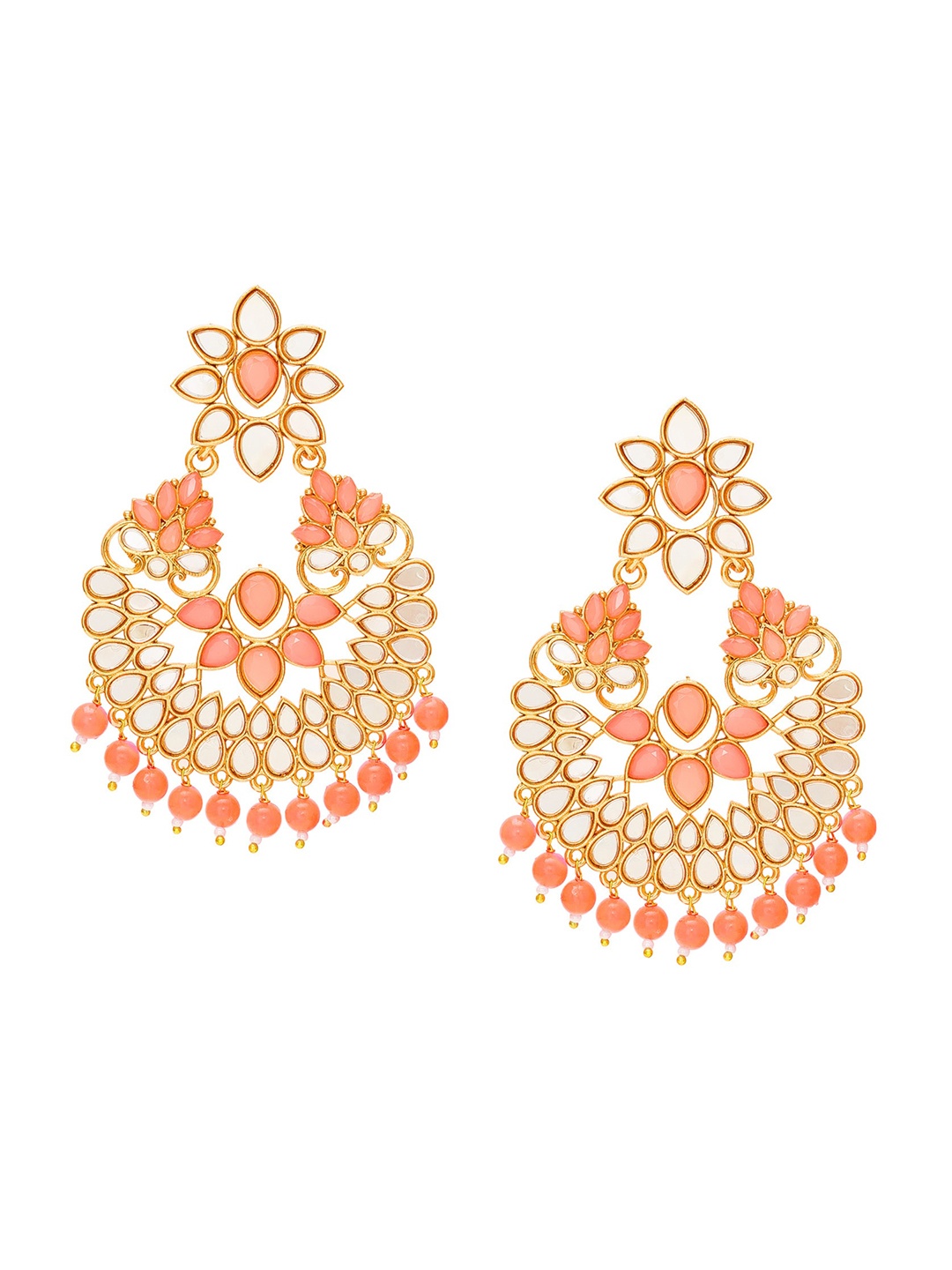 

aadita Gold-Toned Classic Chandbalis Earrings
