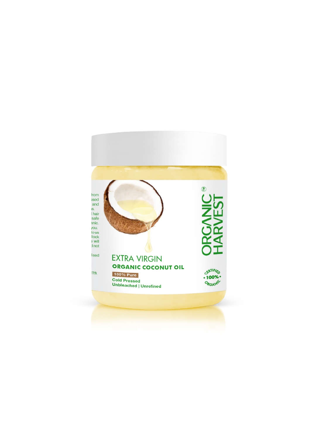 

Organic Harvest Cold Pressed Extra Virgin Organic Coconut Oil, Green