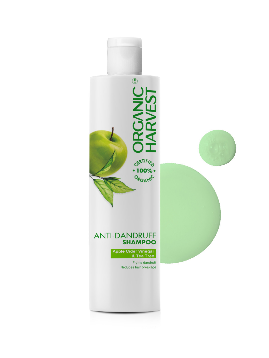 

Organic Harvest Anti-Dandruff Shampoo with Apple Cider Vinegar & Tea Tree Extracts, Green
