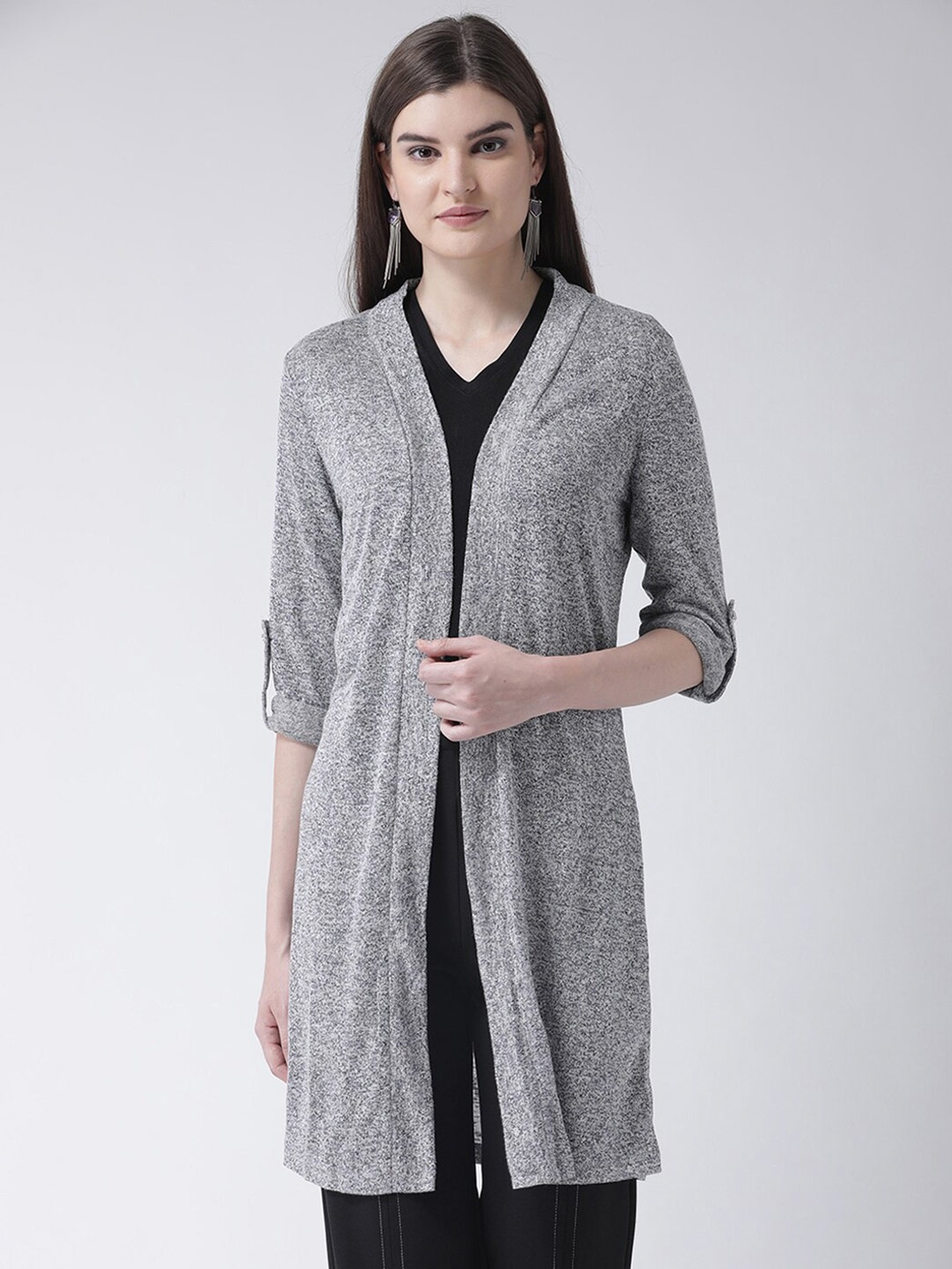 

Latin Quarters Women Grey Longline Shrug