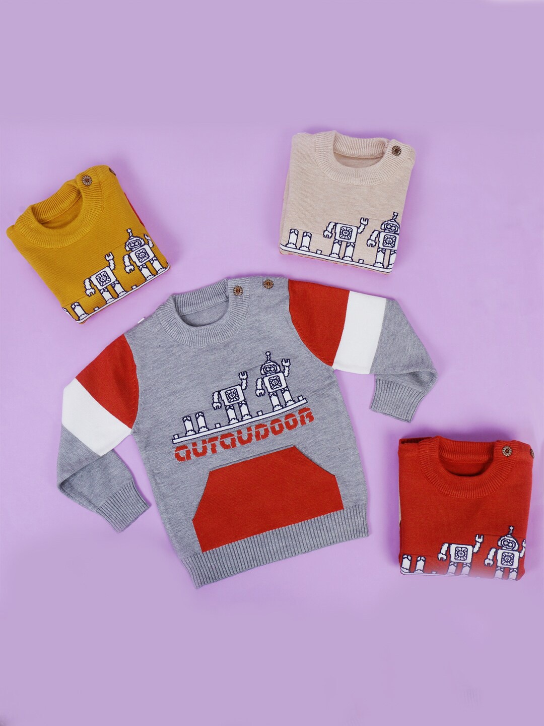

POKORY Kids Assorted Printed Pullover