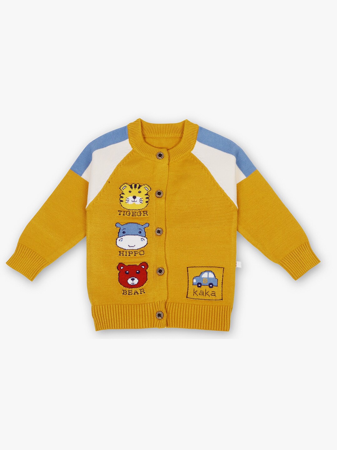 

POKORY Unisex Kids Assorted Humour and Comic Printed Pure Cotton Cardigan