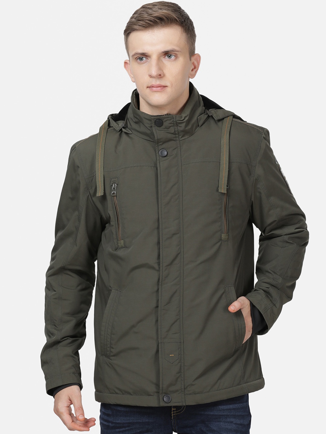 

t-base Men Olive Green Lightweight Padded Jacket