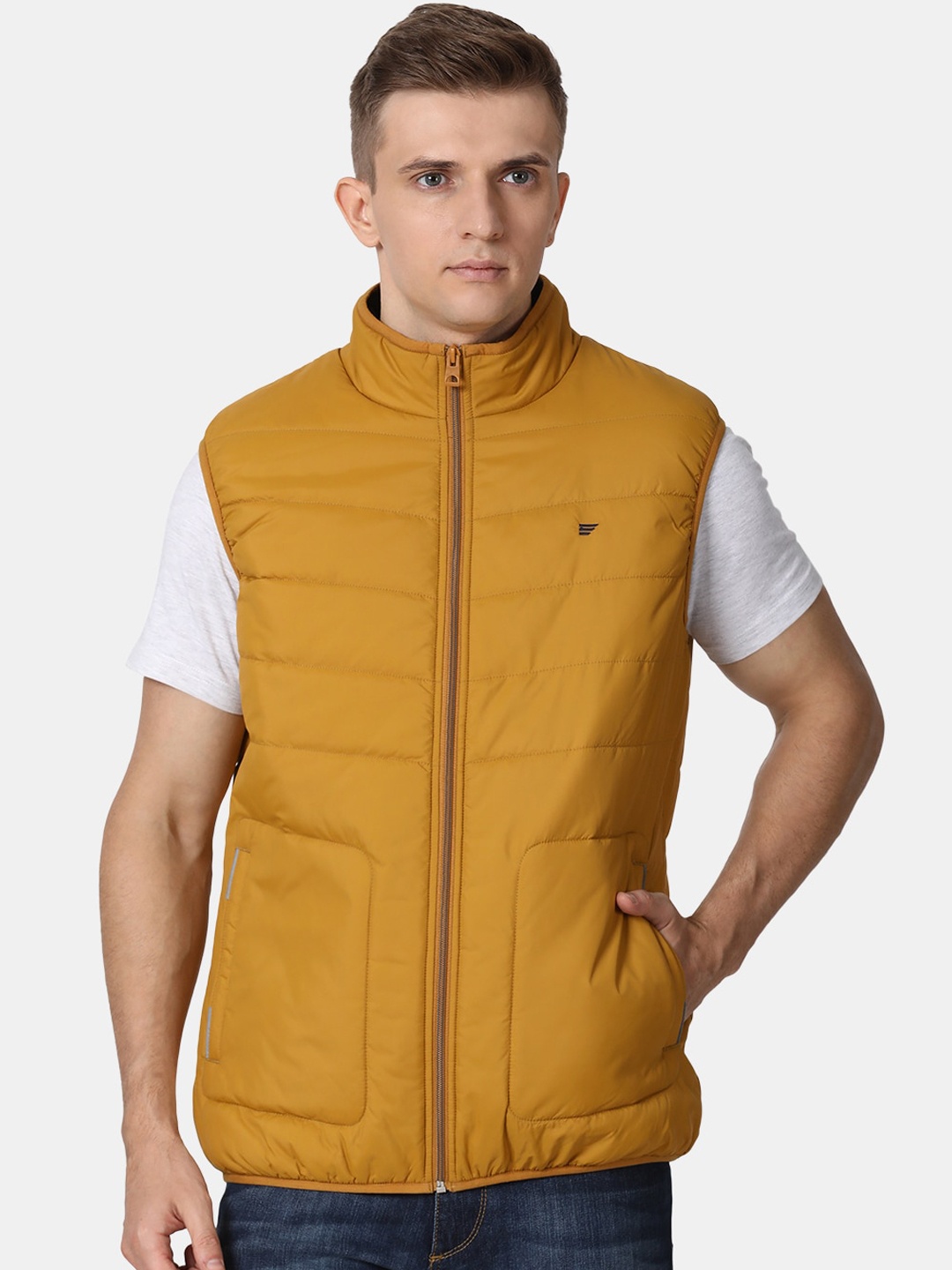 

t-base Men Mustard Lightweight Puffer Jacket