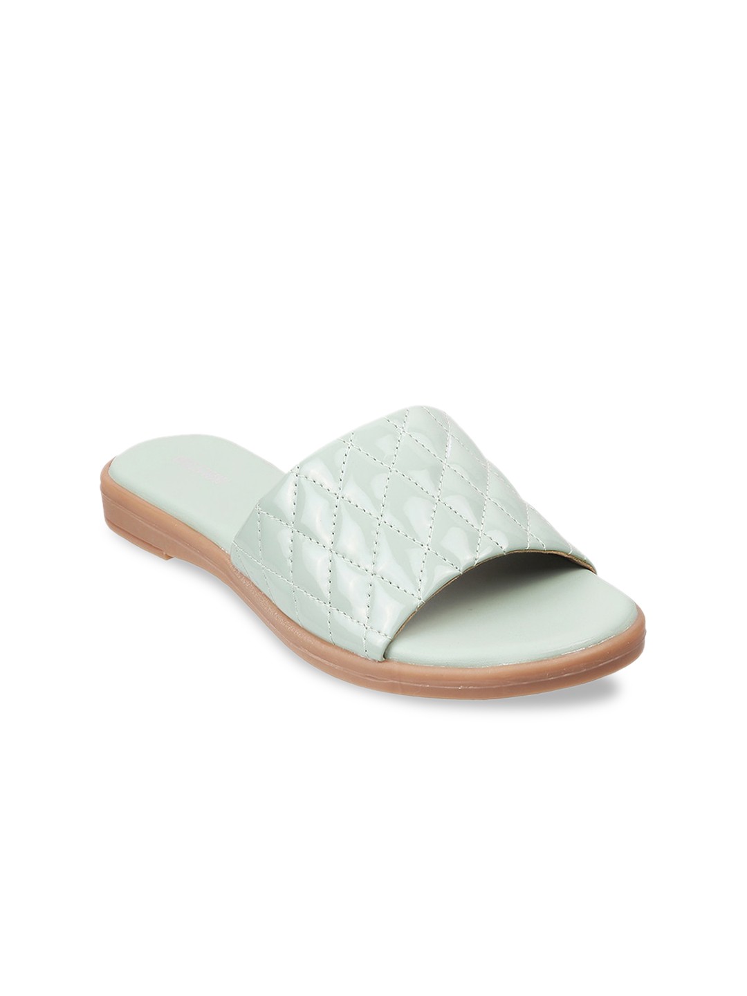 

WALKWAY by Metro Women Green Textured Comfort Sandals