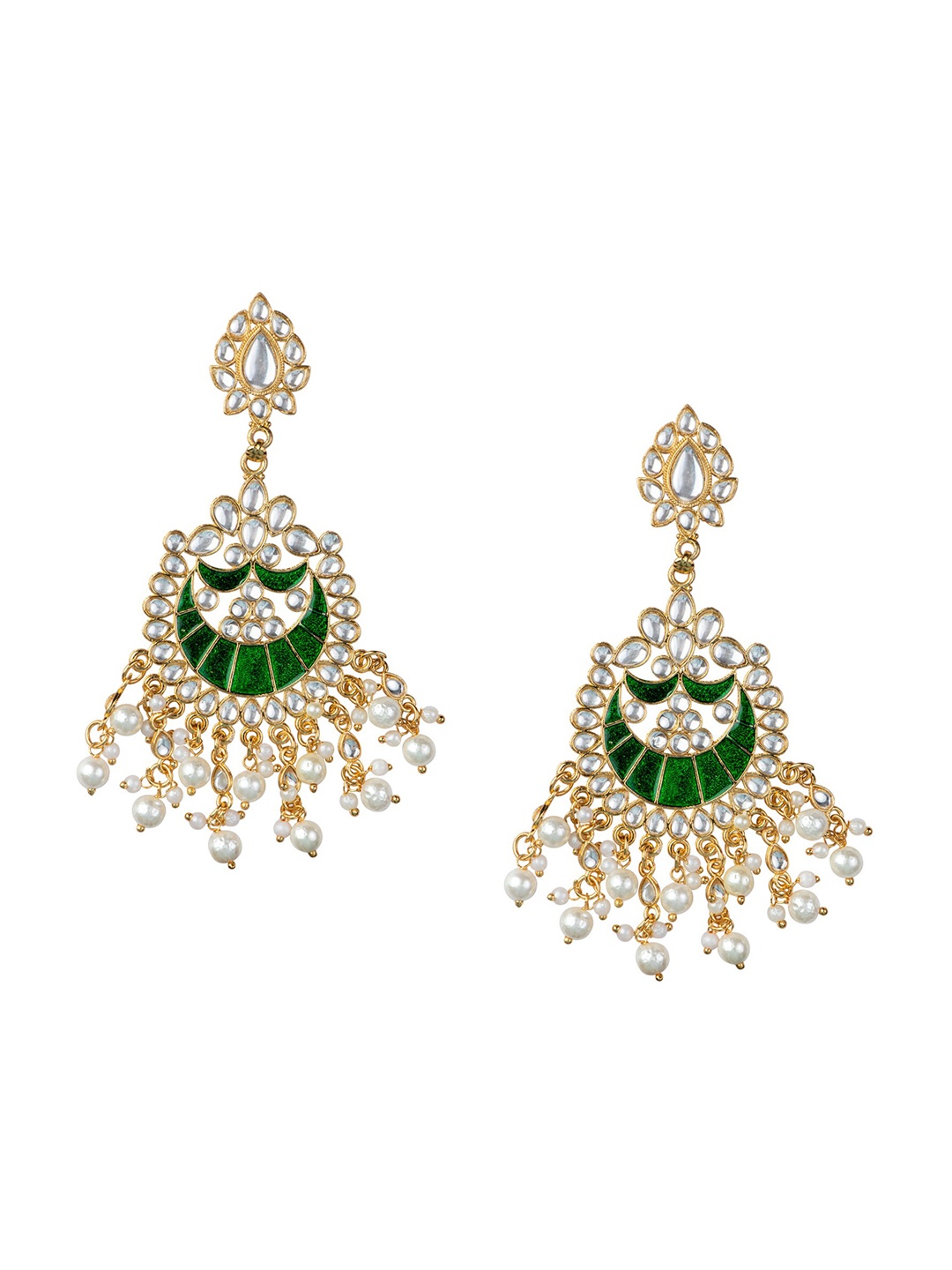 

MORKANTH JEWELLERY Green Contemporary Drop Earrings