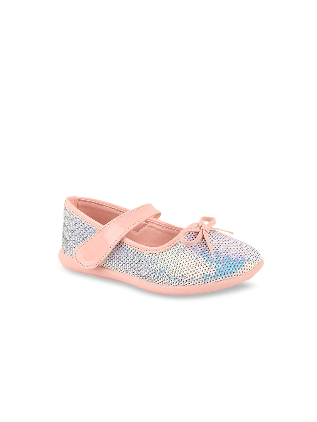 

Shoetopia Girls Pink Embellished Ballerinas with Bows Flats