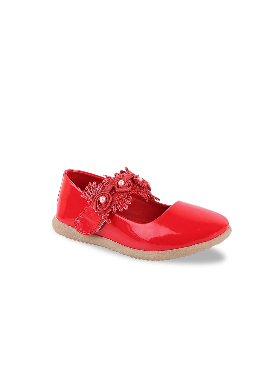 

Shoetopia Girls Red Ballerinas Flats