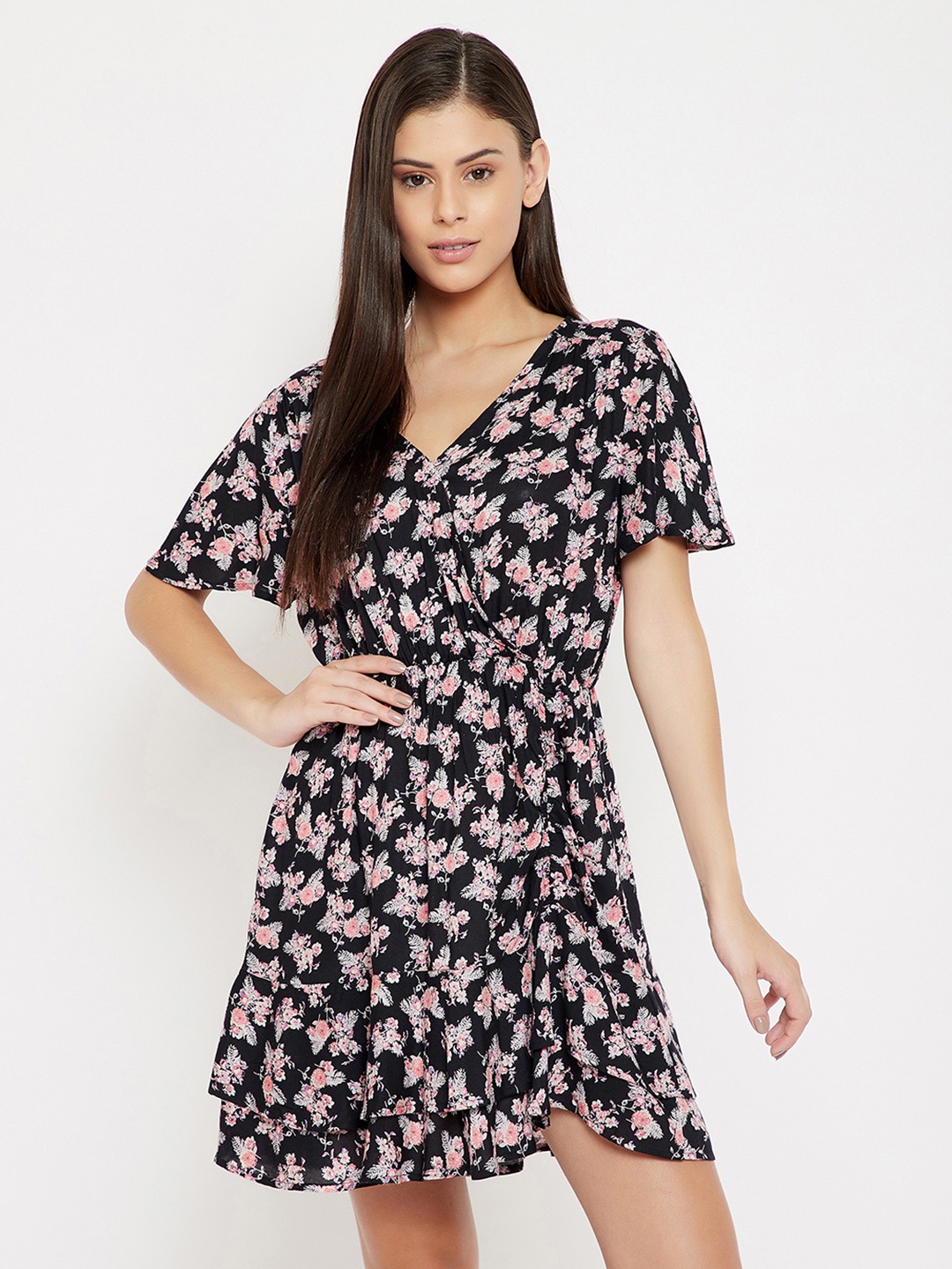

Clovia Black Printed Nightdress