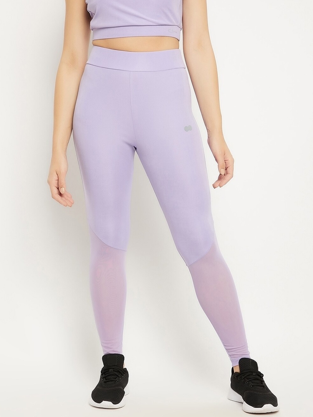 

Clovia Women Purple Solid Ankle-Length Tights