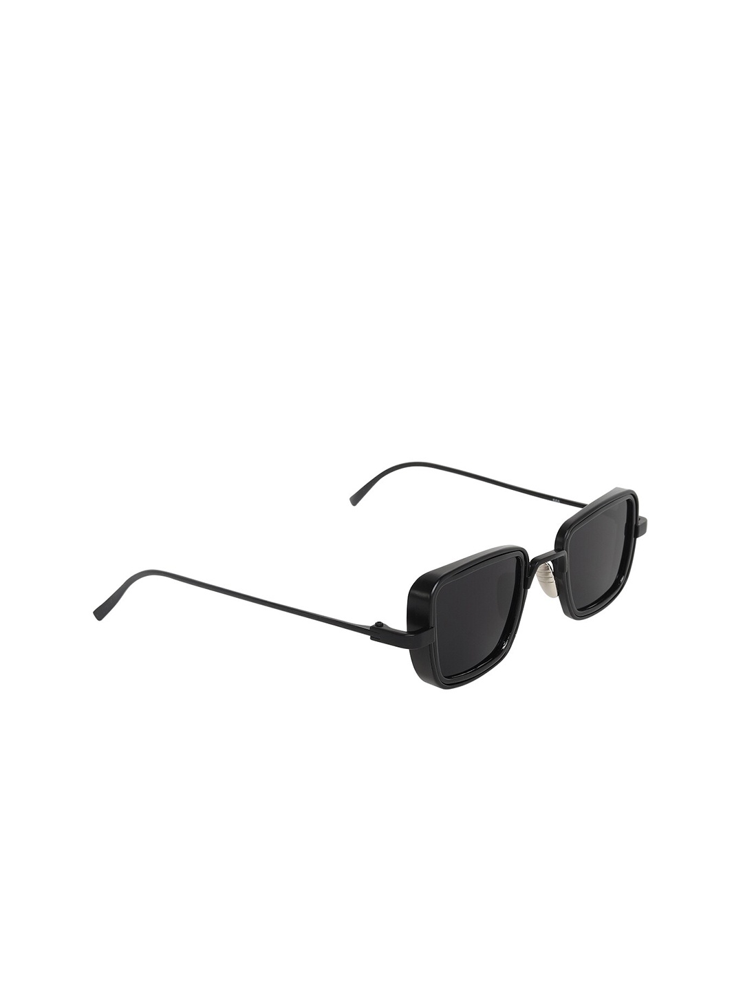 

SCAGLIA Men Black UV Protected Lens & Black Square Sunglasses BLACK_KABIR_SCG