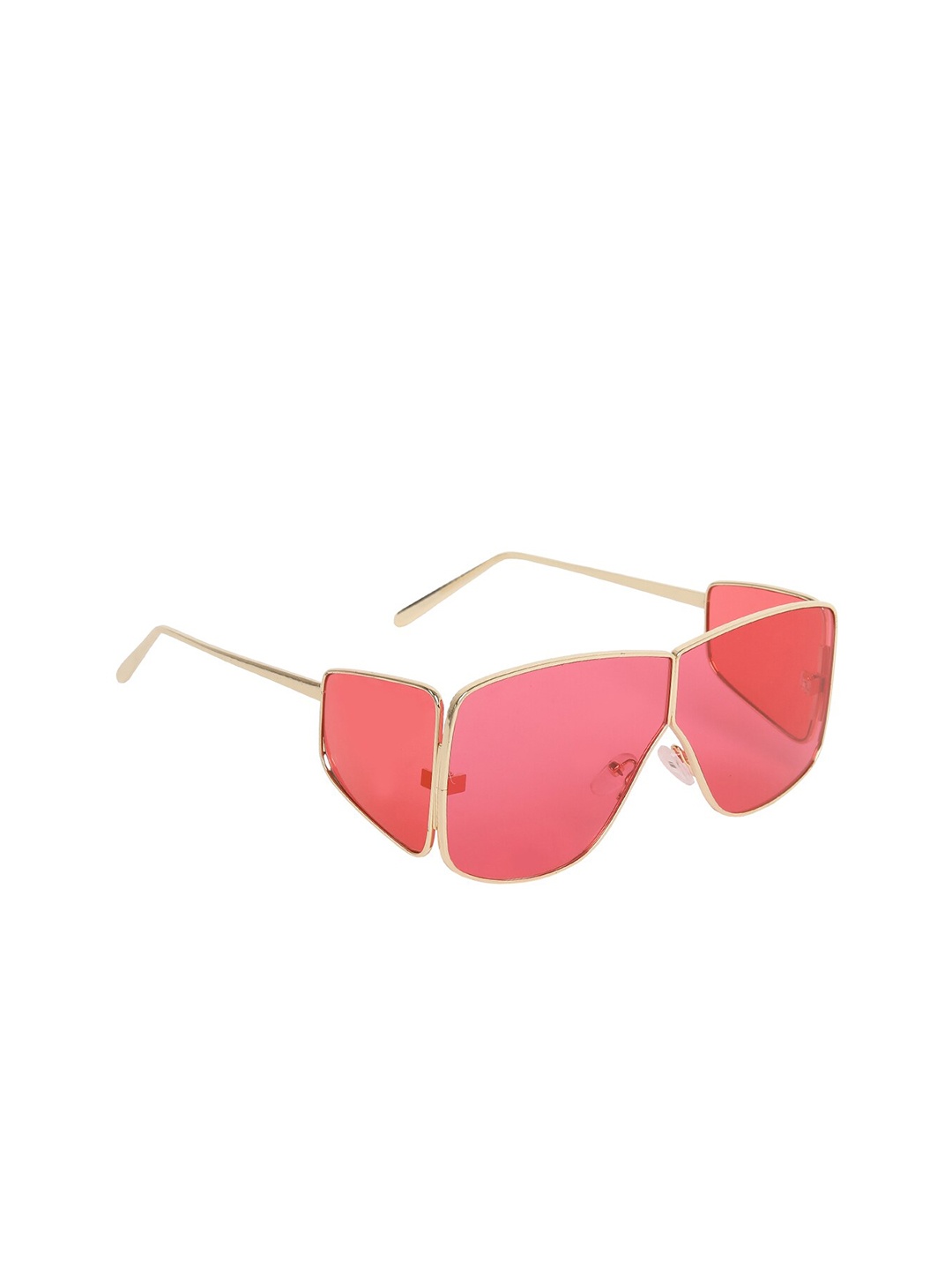 

SCAGLIA Unisex Red Lens & Gold-Toned Shield UV Protected Lens RED_BADSHAH_SCG