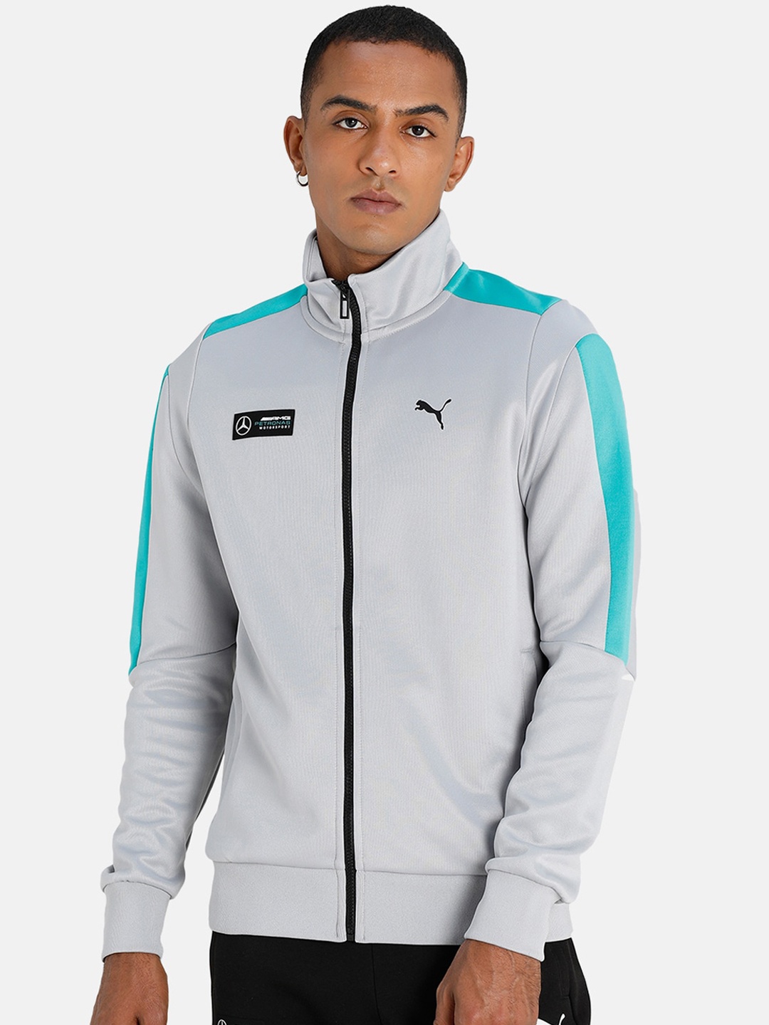 

PUMA Motorsport Men Grey Sporty Track Jacket