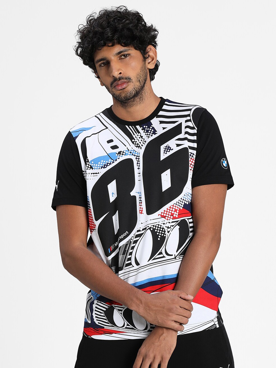 

PUMA Motorsport Men Black Street Vintage Graphic Printed Motorsport T-shirt