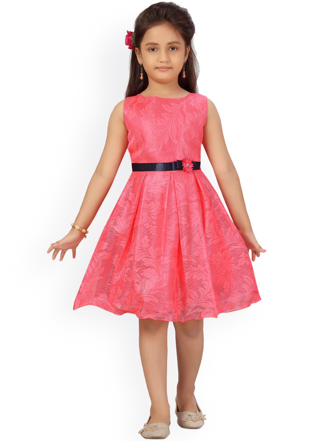 

Aarika Red Net Dress