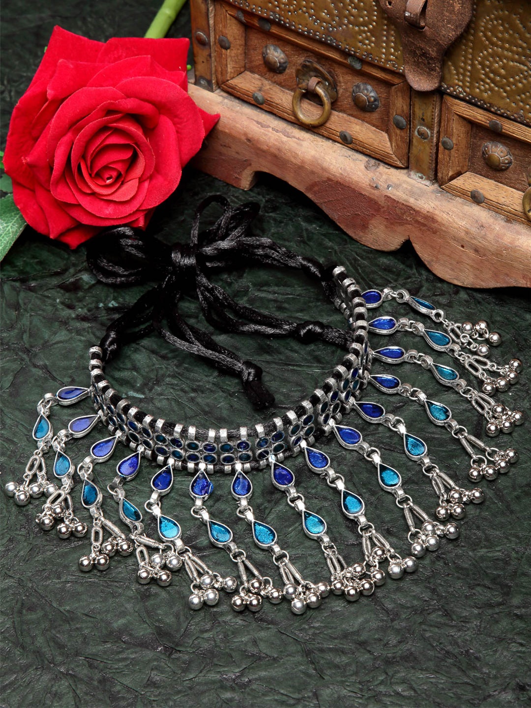 

Moedbuille Women Turquoise Blue, Silver