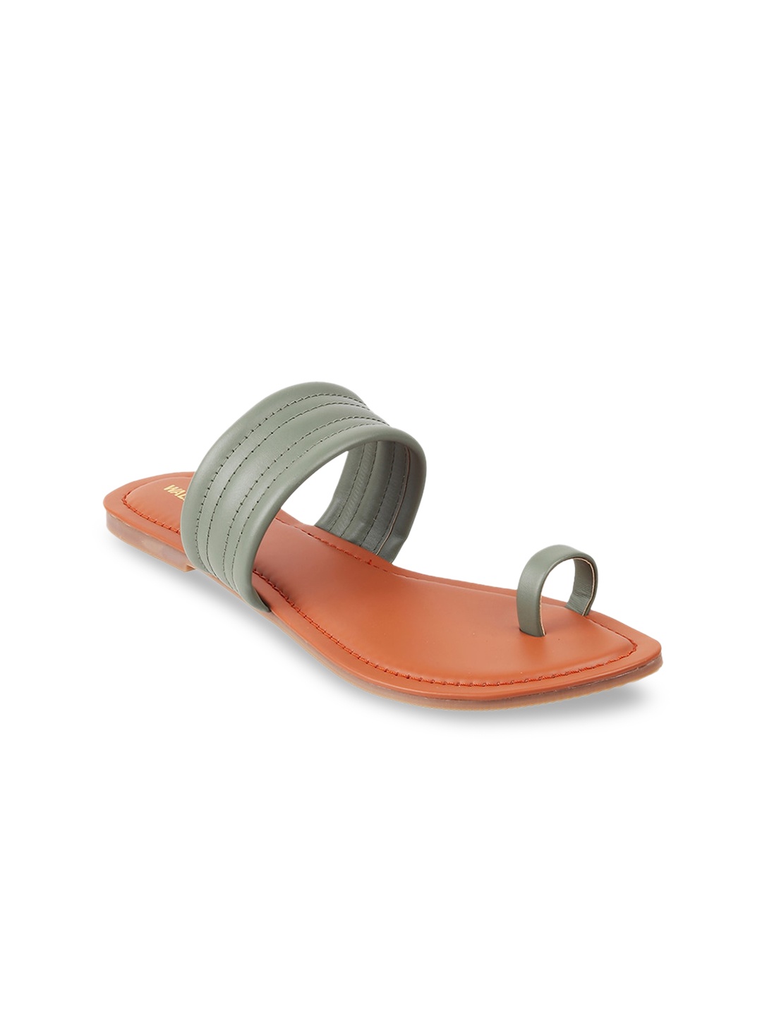 

WALKWAY by Metro Women Green One Toe Flats