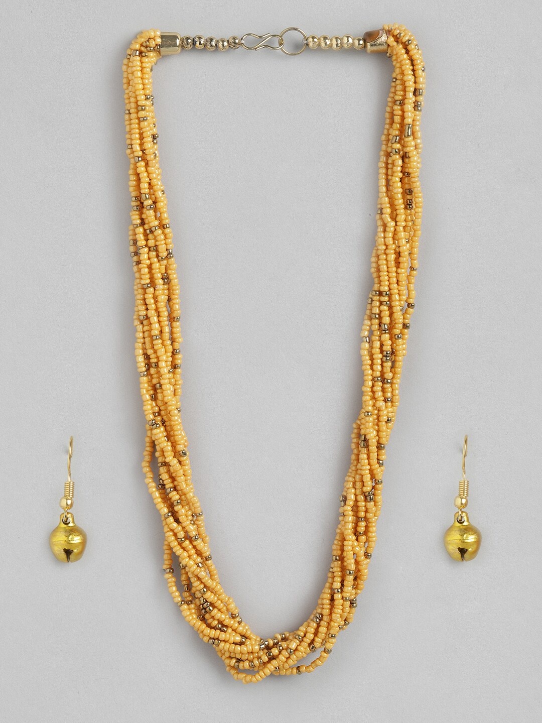 

Anouk Yellow Gold-Plated Beaded Jewellery Set