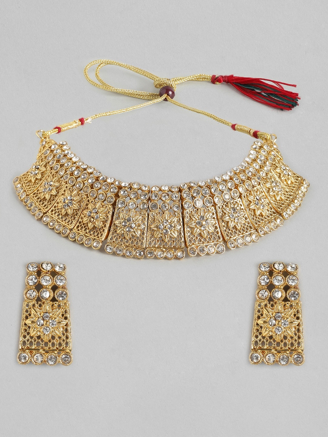 

Anouk Gold-Plated Stone-Studded Jewellery Set