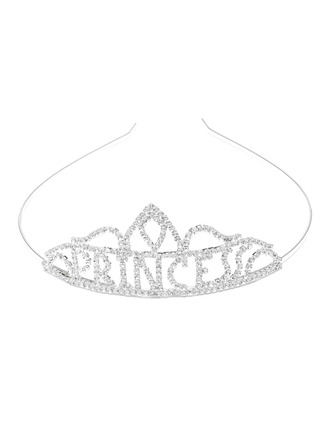 

AccessHer Women Silver-Toned Embellished Princess Tiara