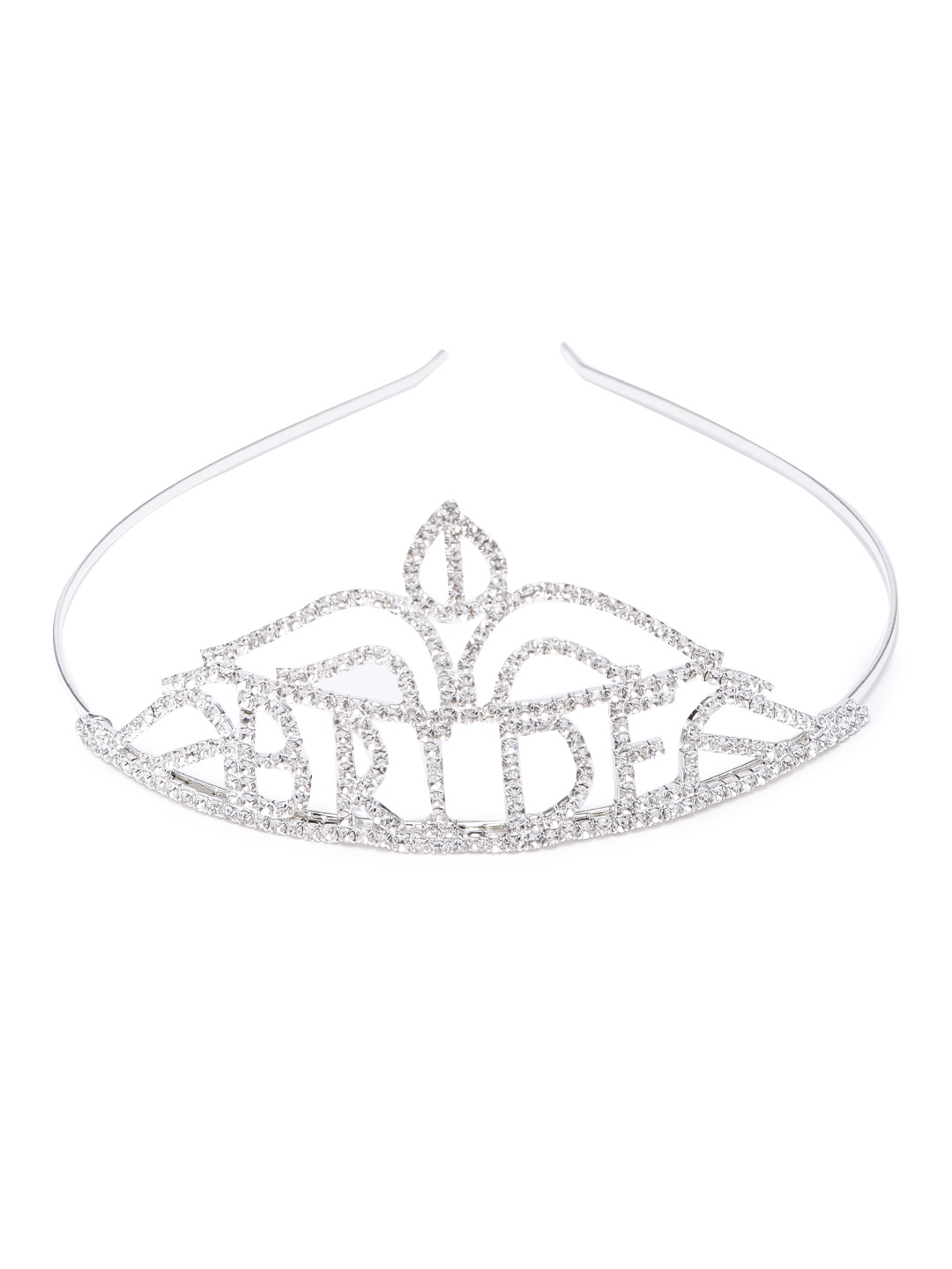 

AccessHer Women Silver-Toned Embellished Bride Tiara