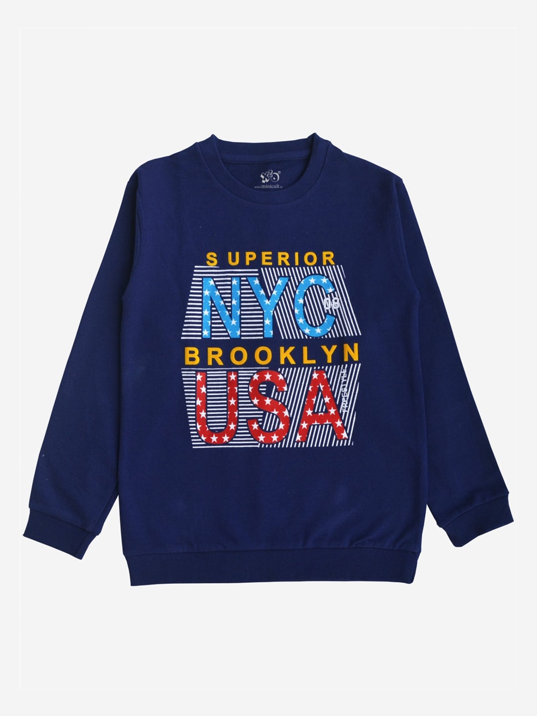 

x2o Unisex Kids Navy Blue Printed Sweatshirt