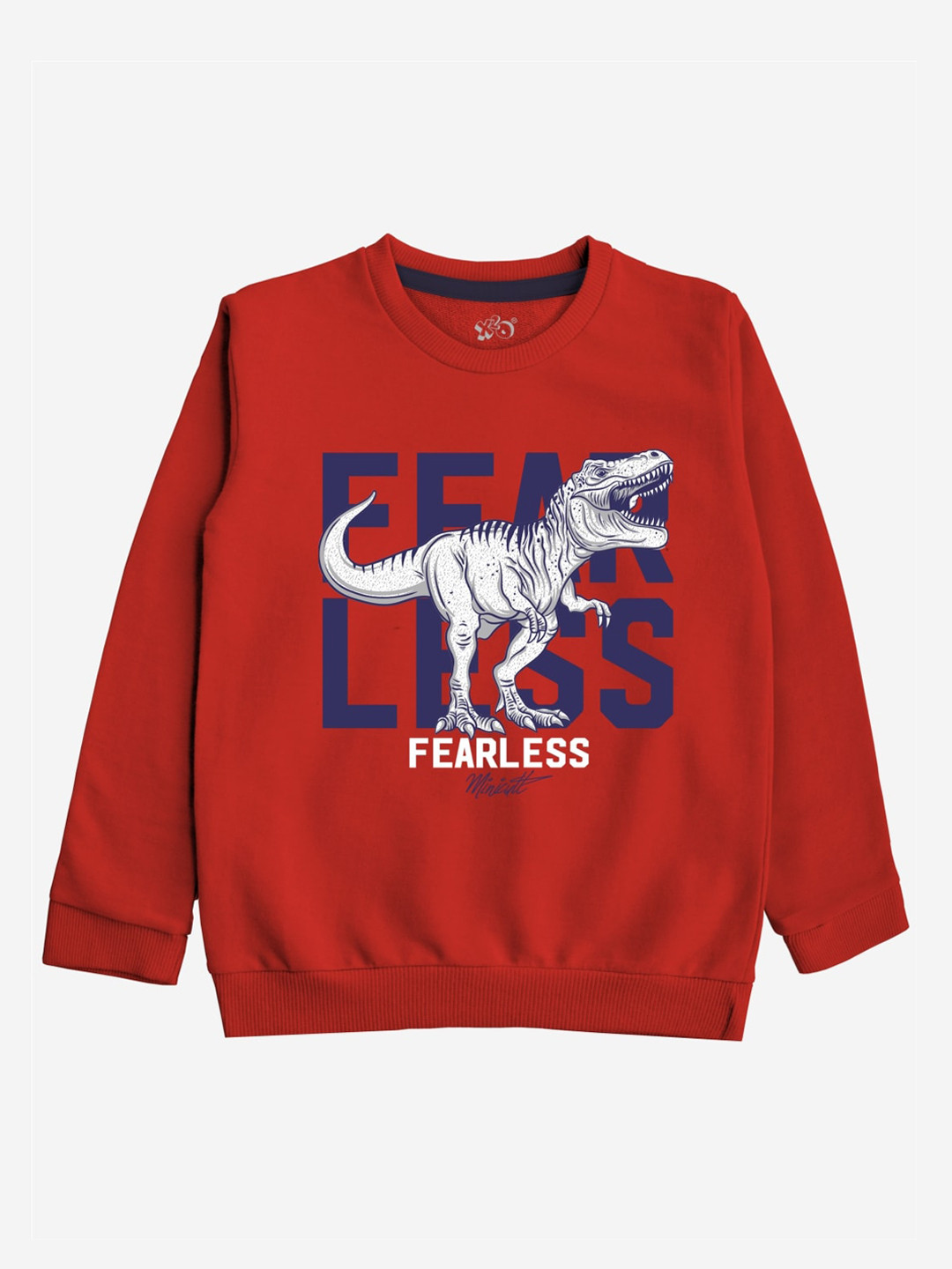 

x2o Unisex Kids Red Cotton Printed Sweatshirt