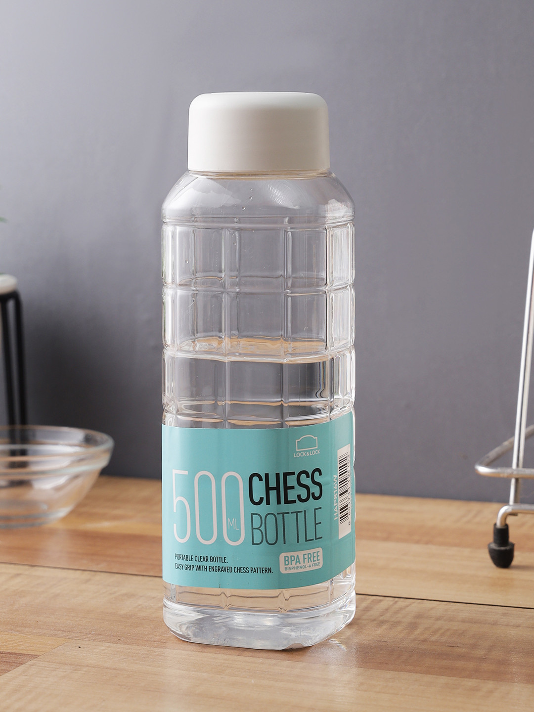 

Lock & Lock Transparent Solid Plastic Water Bottle