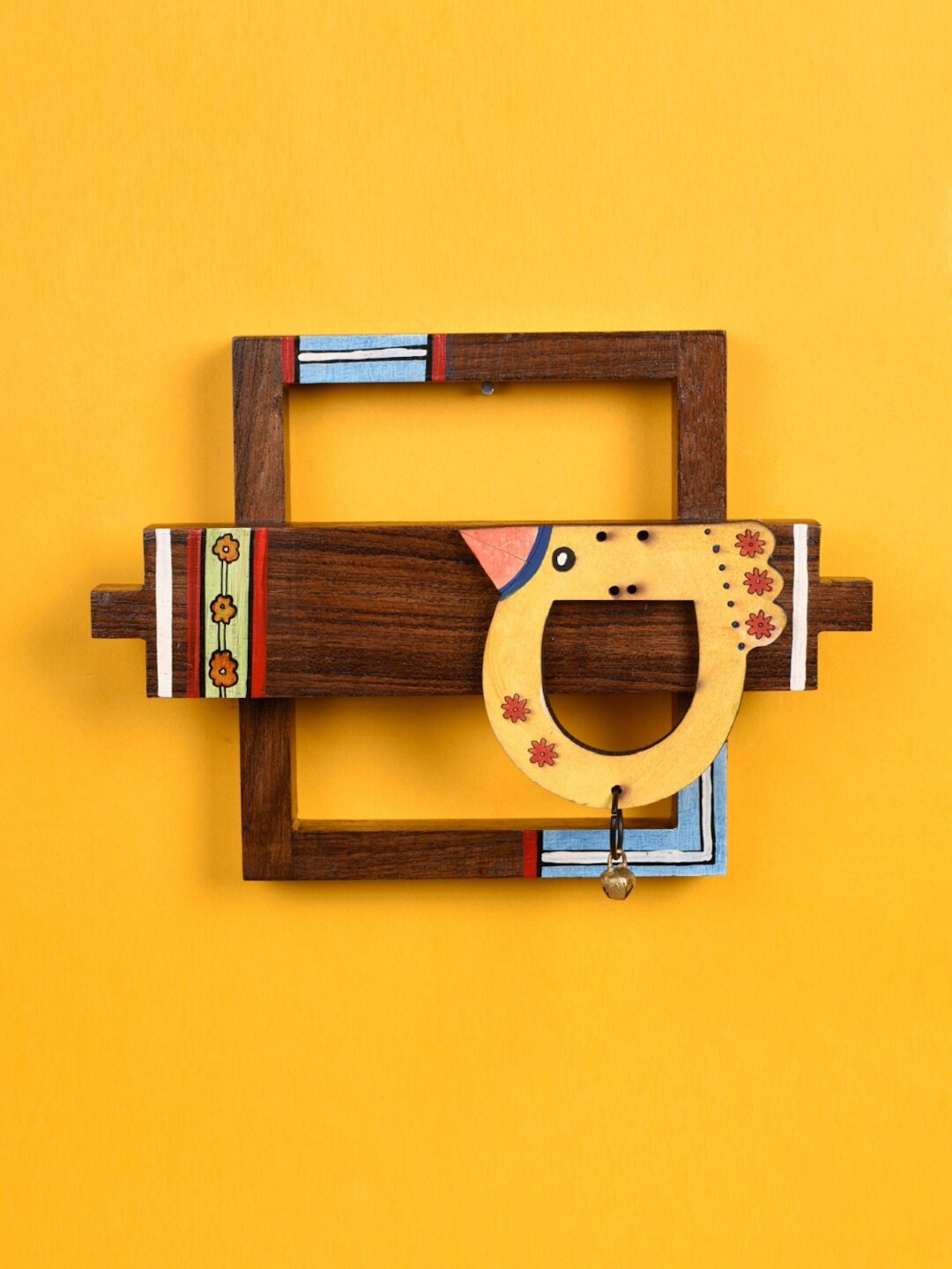 

AAKRITI ART CREATIONS Set Of 2 Abstract Wooden Wall Decor, Brown