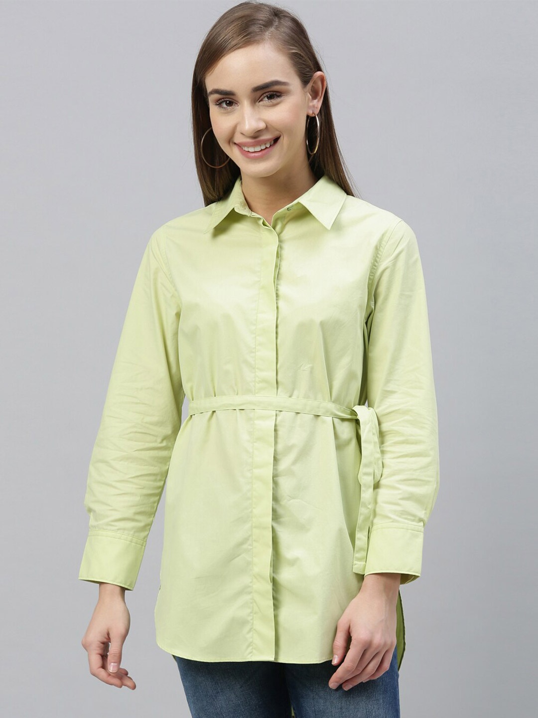 

RAREISM Green Shirt Style Top