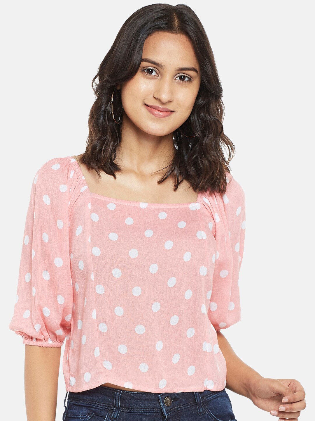 

People Pink Print Top