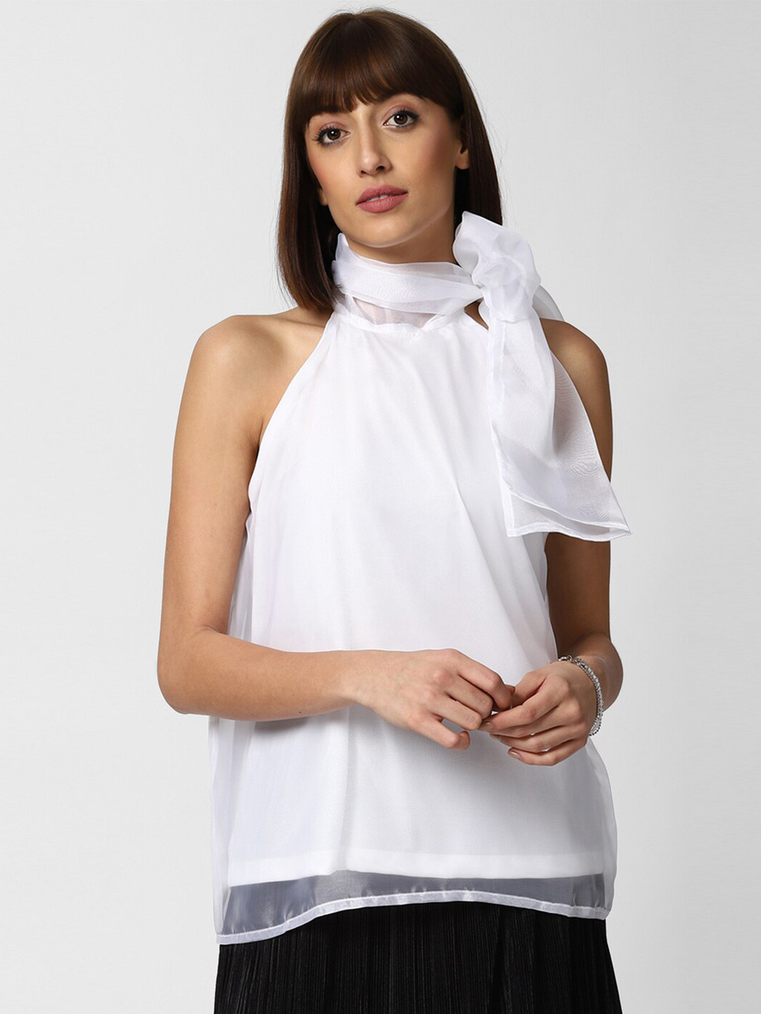 

FOREVER 21 White A-Line Top