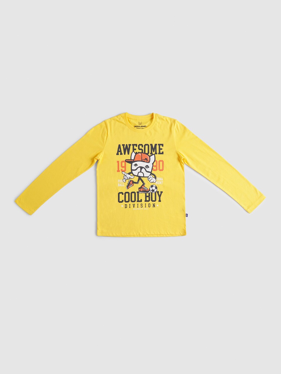 

Jack & Jones Boys Yellow Graphic Printed T-shirt