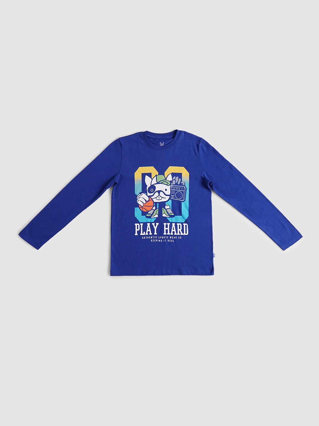 

Jack & Jones Boys Blue Printed T-shirt