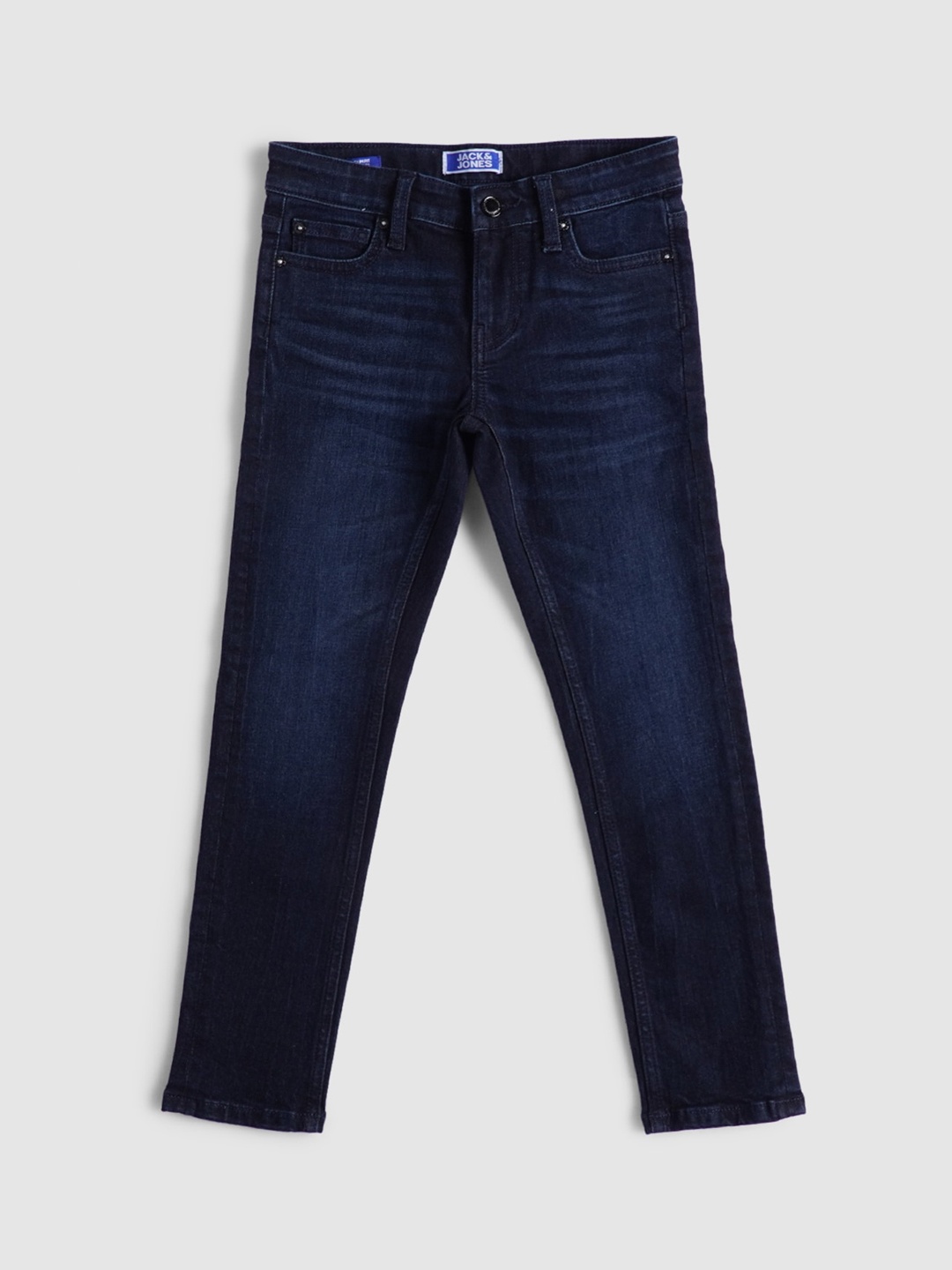 

Jack & Jones Boys Blue Light Fade Cotton Jeans