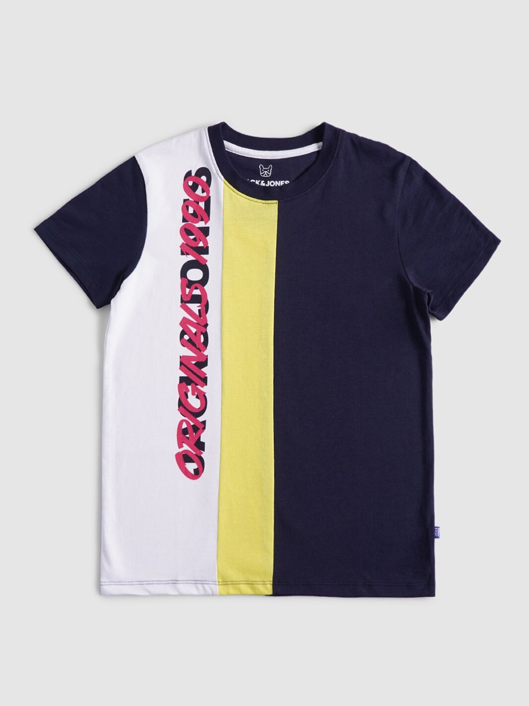 

Jack & Jones Boys Blue & White Colourblocked T-shirt