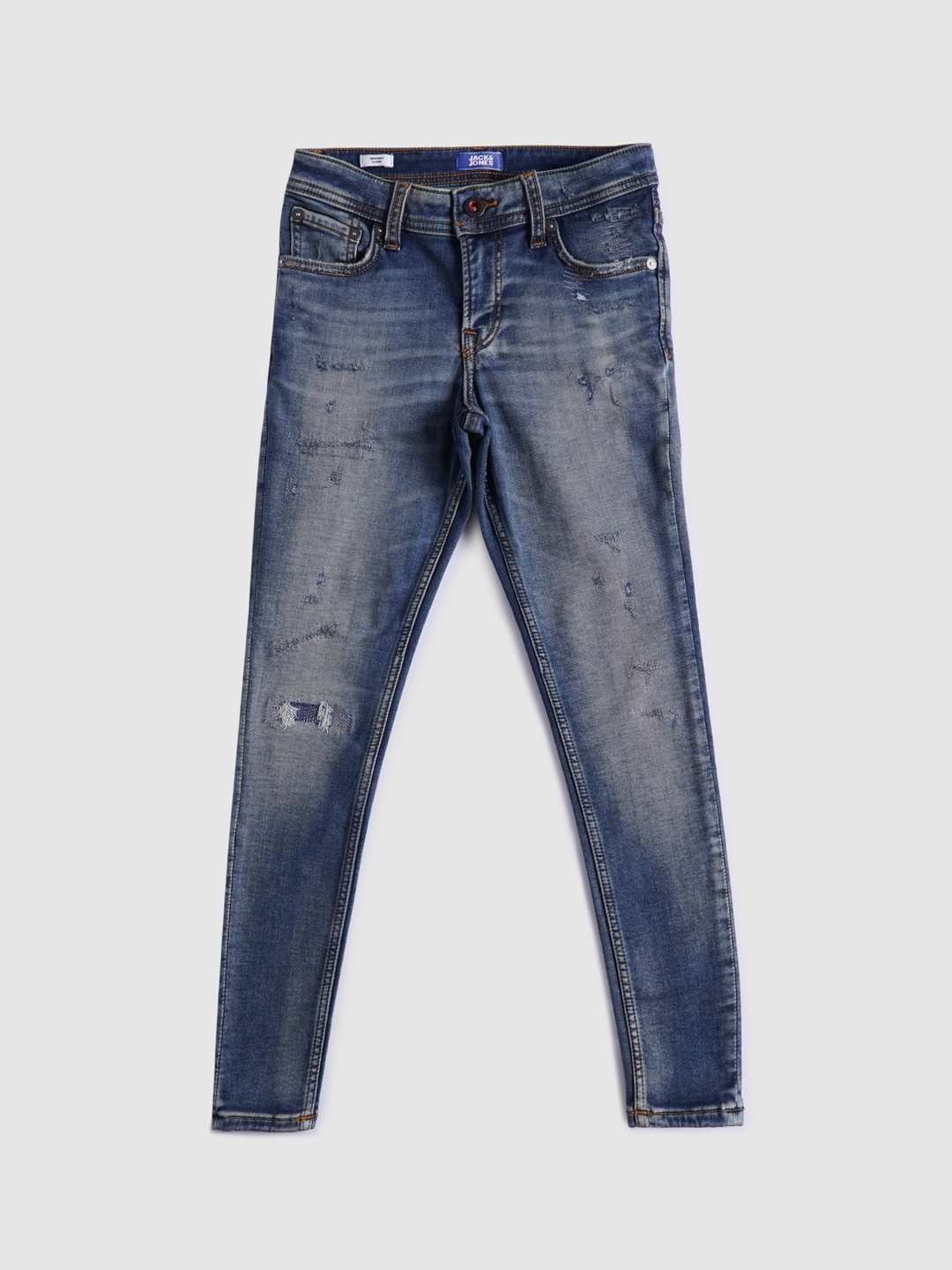 

Jack & Jones Boys Blue Mildly Distressed Heavy Fade Jeans