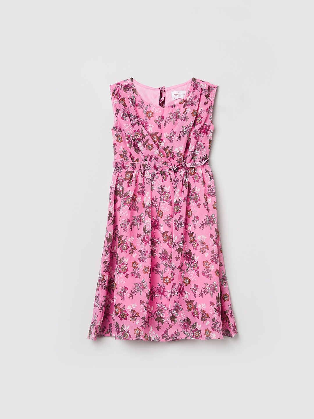 

max Pink & Brown Floral Dress