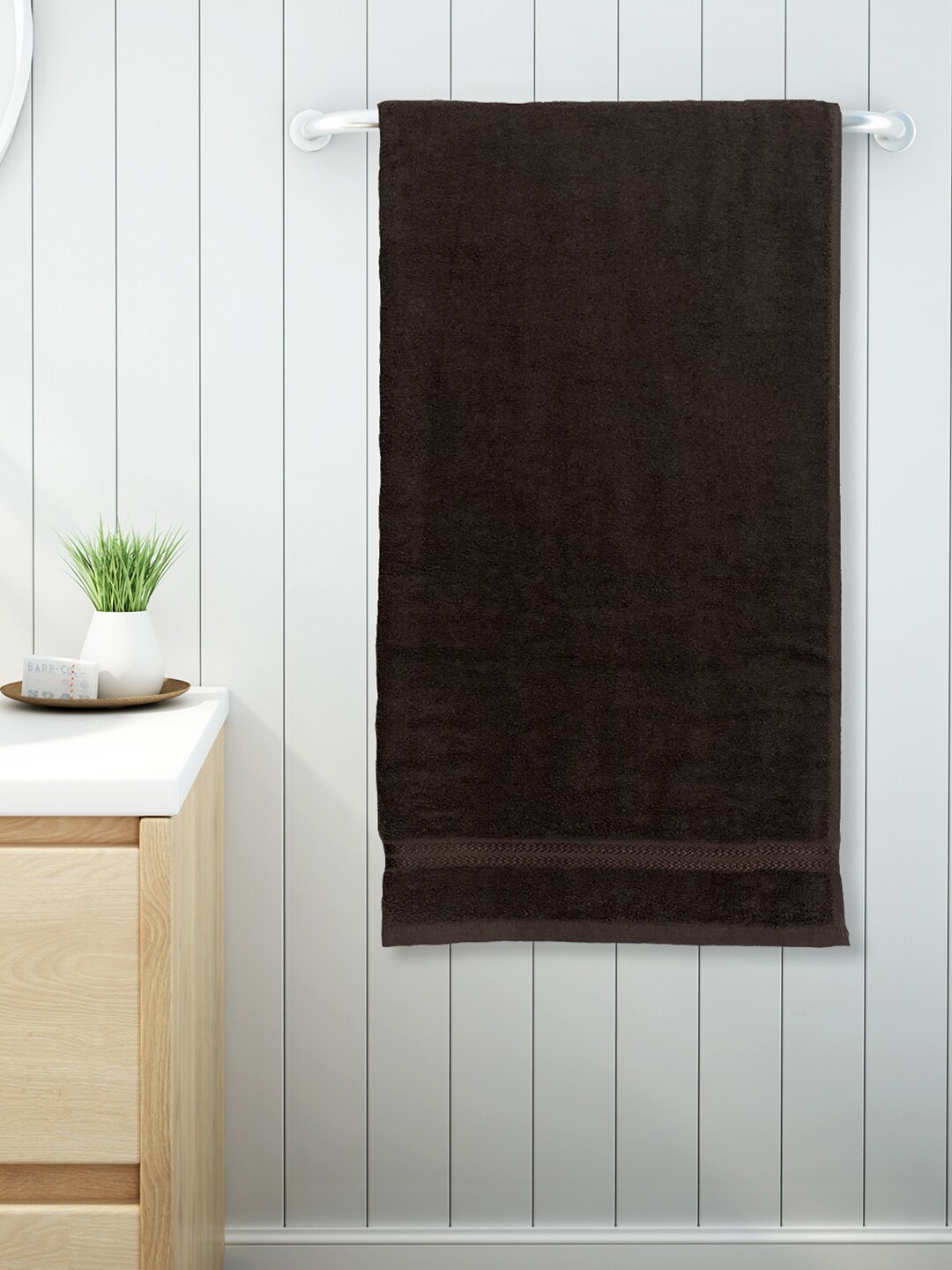 

Welspun Brown Solid Anti-Bacterial Pure Cotton 380 GSM Bath Towel