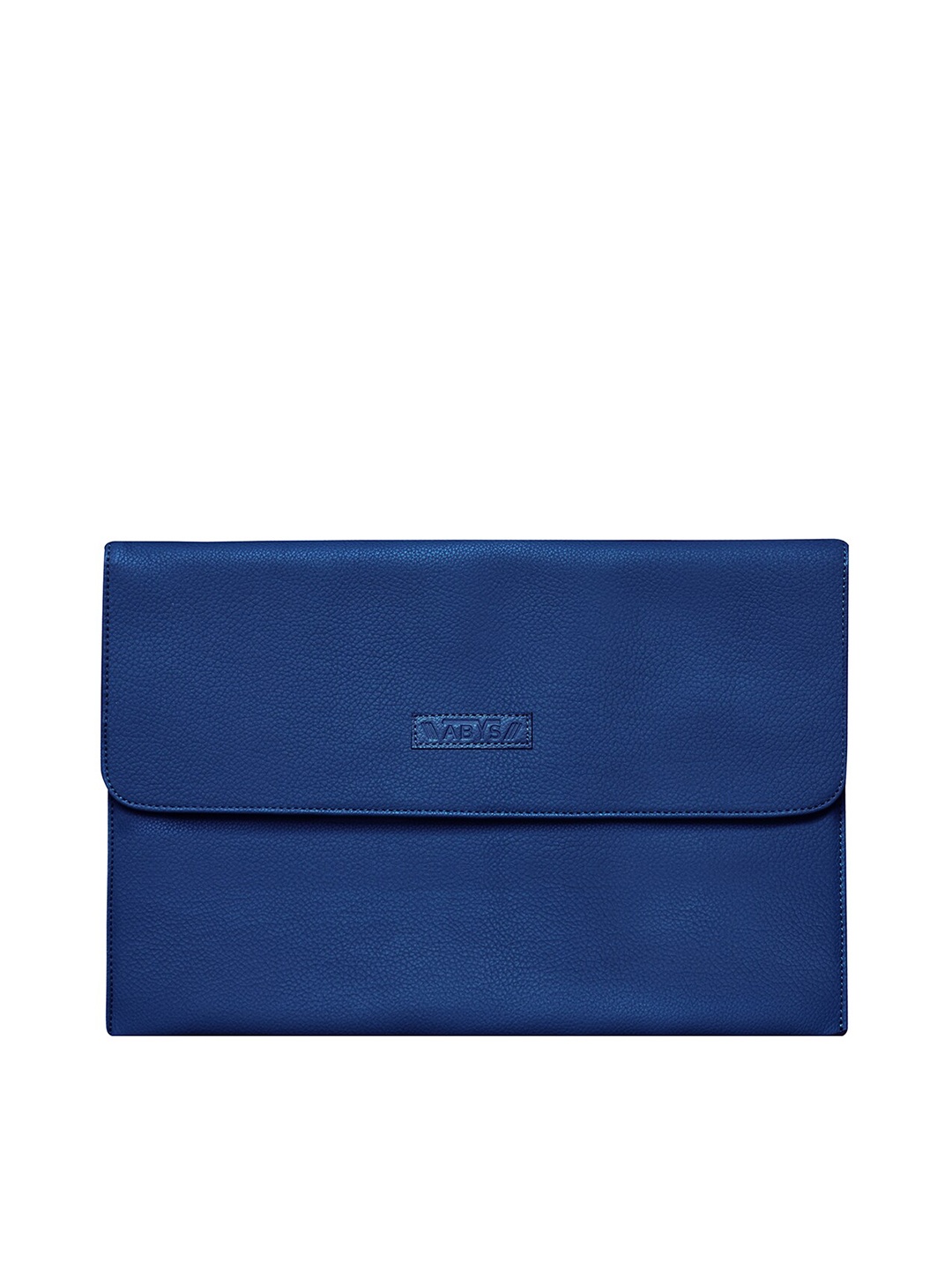 

ABYS Unisex Blue Textured Leather Laptop Sleeve